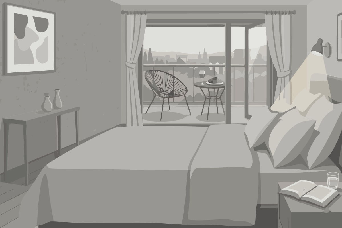 Premium Kamer met 2 Queensize Bedden en Uitzicht op de Rivier